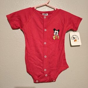 Disney Baby Red Mickey Mouse One Piece